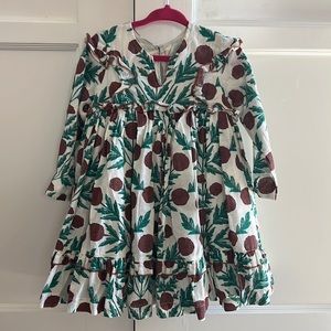 Pink Chicken cotton floral print dress 2T